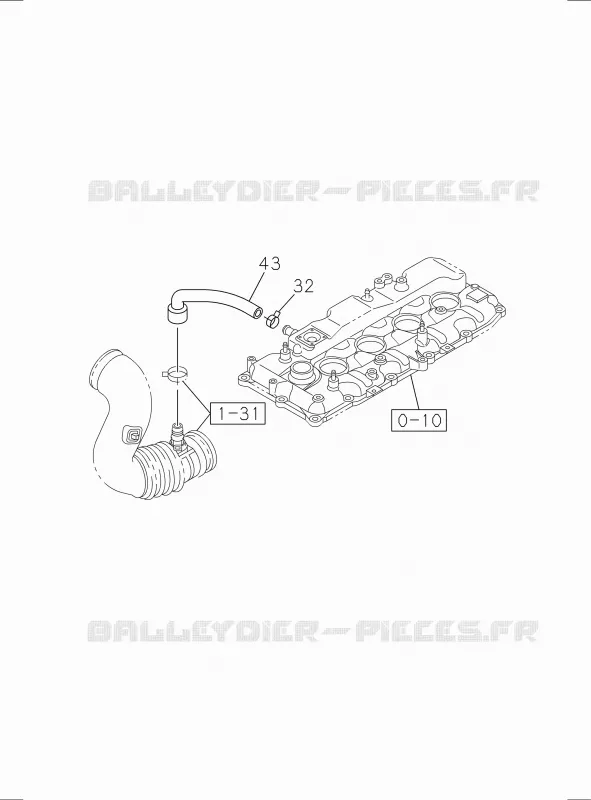 0-28 - Système de ventilation<br />[028A]4JK1-TCY Isuzu PICK UP 2017 DMAX SPACE CAB 4X2 LONG 1.9L DDI 120kW (163cv) RZ4E-TCX HI-POWER (LNC)