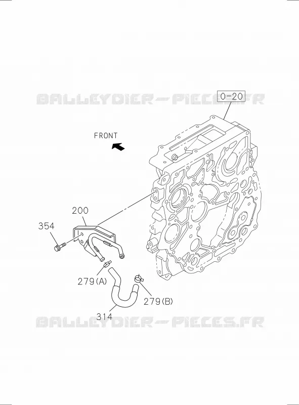 0-40 - Système injection carburant<br />[040A]FUEL FEED PIPE Isuzu PICK UP 2017 DMAX SPACE CAB 4X2 LONG 1.9L DDI 120kW (163cv) RZ4E-TCX HI-POWER (LNC)