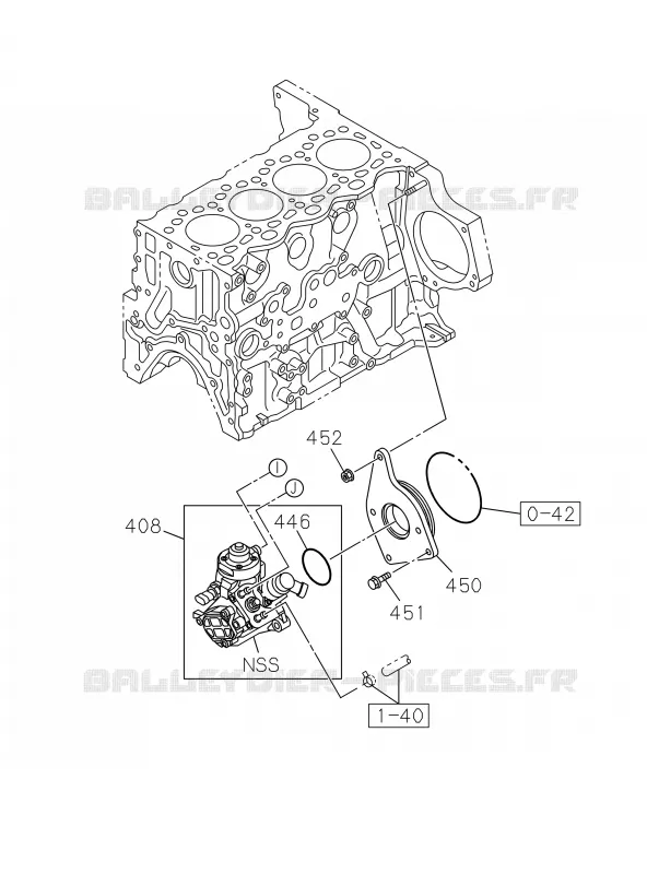 0-40 - Système injection carburant<br />[040A]RZ4E-TCX NO.2 Isuzu PICK UP 2017 DMAX SPACE CAB 4X2 LONG 1.9L DDI 120kW (163cv) RZ4E-TCX HI-POWER (LNC)