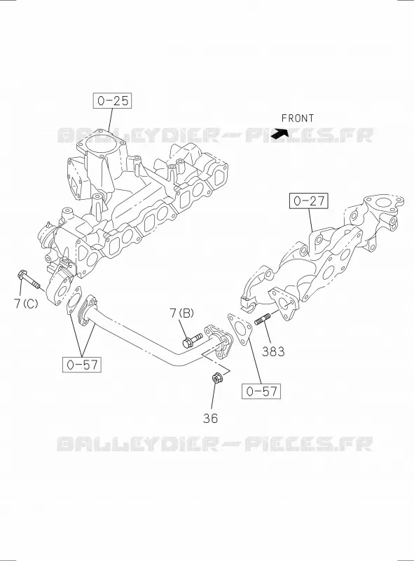 0-56 - Système émissions<br />[056A]4JK1-TCY Isuzu PICK UP 2017 DMAX SPACE CAB 4X2 LONG 1.9L DDI 120kW (163cv) RZ4E-TCX HI-POWER (LNC)