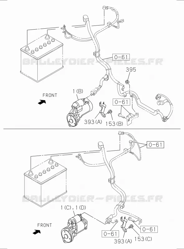 0-60 - Pièces de commande électrique moteur<br />[060A]BATTERY HARNESS BRACKET; 4JA1,4JK1,4JJ1 Isuzu PICK UP 2017 DMAX SPACE CAB 4X2 LONG 1.9L DDI 120kW (163cv) RZ4E-TCX HI-POWER (LNC)