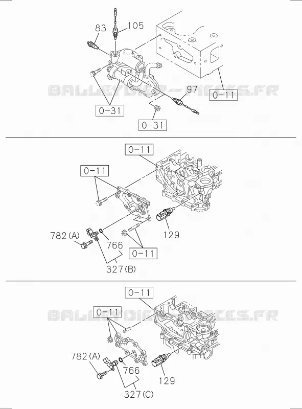 0-60 - Pièces de commande électrique moteur<br />[060A]THERMO SENSOR Isuzu PICK UP 2017 DMAX SPACE CAB 4X2 LONG 1.9L DDI 120kW (163cv) RZ4E-TCX HI-POWER (LNC)