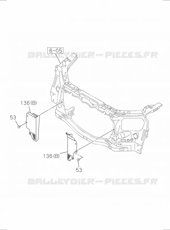 1-35 - Refroidisseur d’air de suralimentation<br />[135A]4JA1 Isuzu PICK UP 2017 DMAX SPACE CAB 4X4 LONG 3.0L 4JJ1-TCX (LS0)