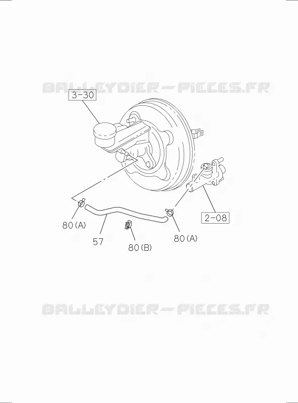 2-05 - TUYAUTERIE Embrayage M/T<br />[205A]HOSE Isuzu PICK UP 2017 DMAX SPACE CAB 4X2 LONG 1.9L DDI 120kW (163cv) RZ4E-TCX HI-POWER (LNC)