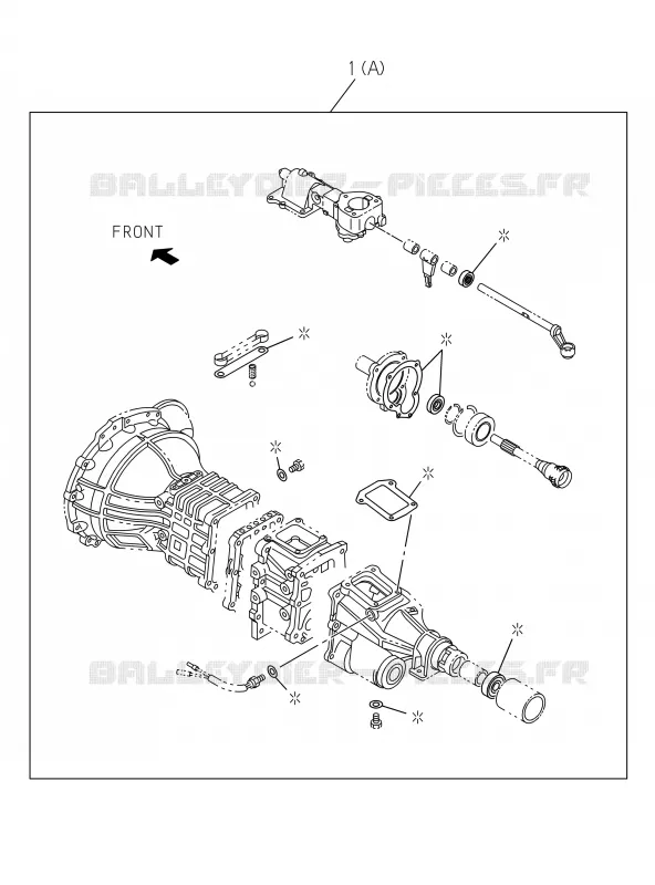 2-10 - Kit de réparation - Révision de boîte de vitesse transmission M/T<br />[210A]M/T MSG Isuzu PICK UP 2017 DMAX SPACE CAB 4X2 LONG 1.9L DDI 120kW (163cv) RZ4E-TCX HI-POWER (LNC)
