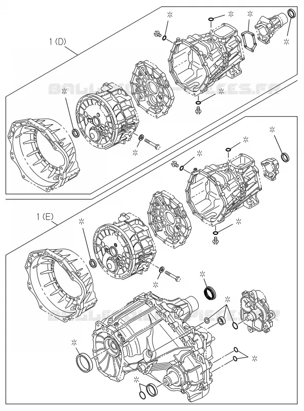2-10 - Kit de réparation - Révision de boîte de vitesse transmission M/T<br />[210A]M/T MUX Isuzu PICK UP 2017 DMAX SPACE CAB 4X4 LONG 3.0L 4JJ1-TCX (LS0)