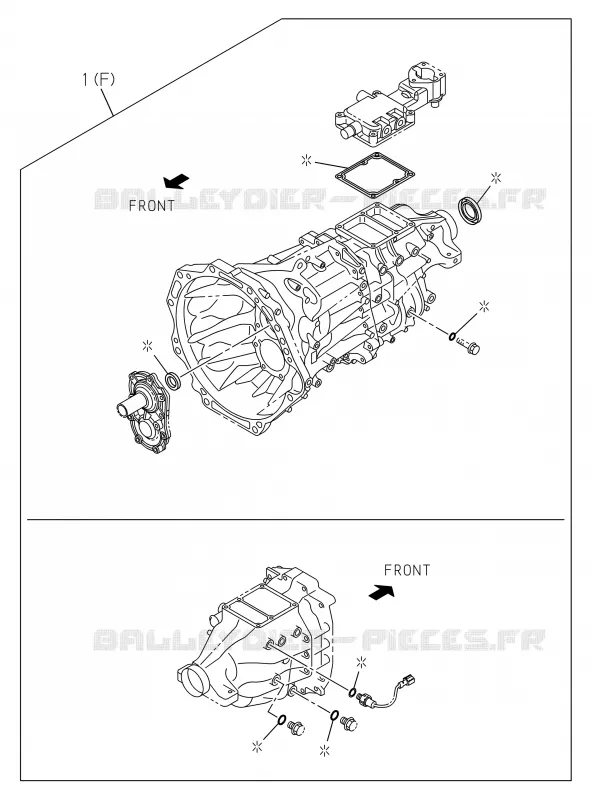 2-10 - Kit de réparation - Révision de boîte de vitesse transmission M/T<br />[210A]M/T MVL; 4X2 Isuzu PICK UP 2017 DMAX SPACE CAB 4X2 LONG 1.9L DDI 120kW (163cv) RZ4E-TCX HI-POWER (LNC)