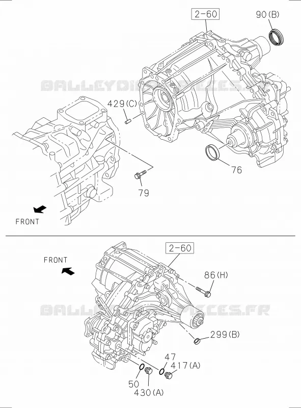 2-20B - Ensemble boîte de vitesses manuelle et carter A/T<br />[220B]A/T Isuzu PICK UP 2017 DMAX SPACE CAB 4X2 LONG 1.9L DDI 120kW (163cv) RZ4E-TCX HI-POWER (LNC)