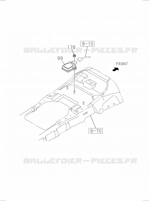 3-50 - Tuyau de frein - Huile, maître cylindre<br />[350A]SENSOR; DECELERATION Isuzu PICK UP 2017 DMAX SPACE CAB 4X4 LONG 3.0L 4JJ1-TCX (LS0)