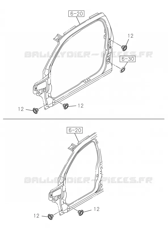 6-78 - Bouchon de trou de plancher<br />[678A]NO.2 Isuzu PICK UP 2017 DMAX SPACE CAB 4X4 LONG 3.0L 4JJ1-TCX (LS0)
