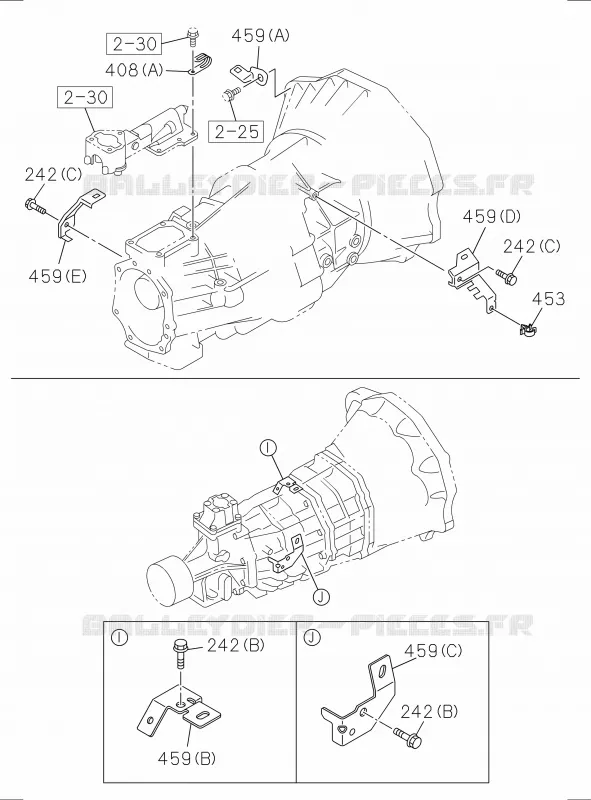 8-15 - Pièces de fixation - Faisceau des câbles<br />[815A]TRANSMISSION BRACKET AND CLIP NO.1 Isuzu PICK UP 2017 DMAX SPACE CAB 4X4 LONG 3.0L 4JJ1-TCX (LS0)
