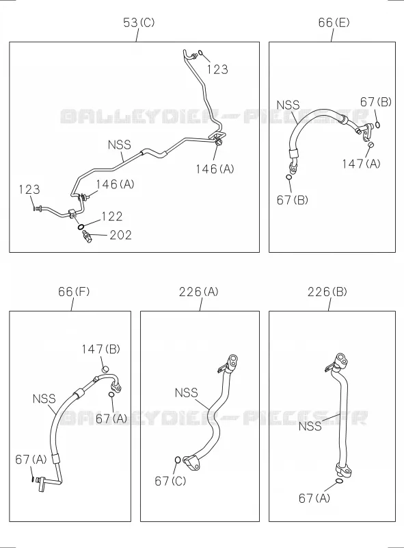 8-52 - Tuyauterie - Climatisation<br />[852A]COMPONENT; RZ4E-TC Isuzu PICK UP 2017 DMAX SPACE CAB 4X4 LONG 3.0L 4JJ1-TCX (LS0)