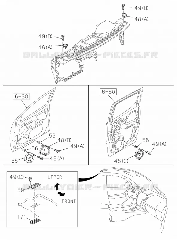 8-90 - Radio et TV<br />[890A]SPEAKER Isuzu PICK UP 2017 DMAX SPACE CAB 4X4 LONG 3.0L 4JJ1-TCX (LS0)