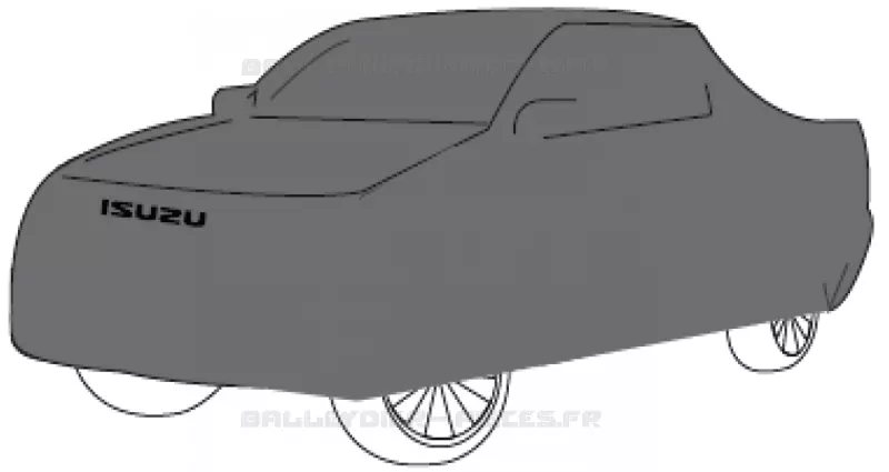 CAR cover<br />CAR cover Isuzu PICK UP 2017 DMAX SPACE CAB 4X2 LONG 1.9L DDI 120kW (163cv) RZ4E-TCX HI-POWER (LNC)