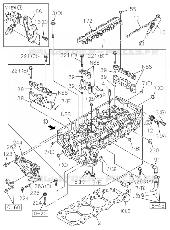 0-11 - Culasse<br />[011A]4JK1-TCX,4JJ1 Isuzu PICK UP 2019 DMAX CREW CAB 4X4 LONG 3.0L 4JJ1-TCX (LS0)