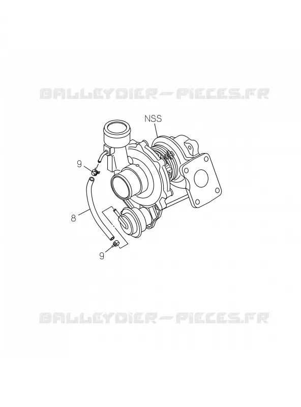 0-37 - Turbocompresseur<br />[037A] Isuzu PICK UP 2019 DMAX CREW CAB 4X4 LONG 3.0L 4JJ1-TCX (LS0)