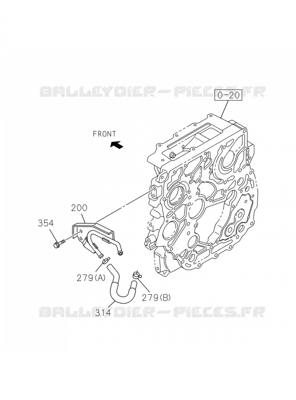 0-40 - Système injection carburant<br />[040A]FUEL FEED PIPE Isuzu PICK UP 2019 DMAX CREW CAB 4X4 LONG 3.0L 4JJ1-TCX (LS0)