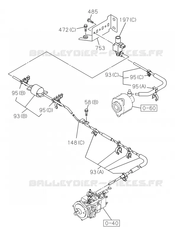 0-57 - Tuyauterie émissions<br />[057A]4JA1 Isuzu PICK UP 2019 DMAX CREW CAB 4X4 LONG 3.0L 4JJ1-TCX (LS0)