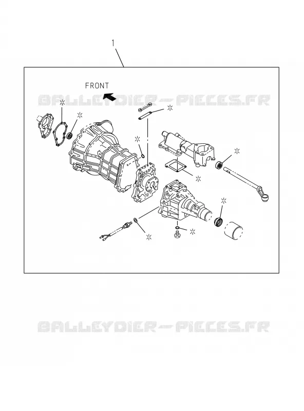2-10 - Kit de réparation - Révision de boîte de vitesse transmission M/T<br />[210A]M/T MUA; 4X2 Isuzu PICK UP 2019 DMAX CREW CAB 4X4 LONG 3.0L 4JJ1-TCX (LS0)