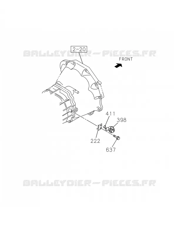 2-30 - Ensemble changement de vitesse et sélecteur M/T<br />[230A]M/T AISIN; REV LAMP SWITCH Isuzu PICK UP 2019 DMAX CREW CAB 4X4 LONG 2.5L 4JK1-TCS (LKZ)
