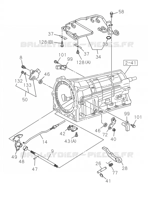 2-49 - Interrupteur d’interdiction boîte de vitesses automatique A/T<br />[249B]A/T 5 SPEED Isuzu PICK UP 2019 DMAX CREW CAB 4X4 LONG 3.0L 4JJ1-TCX (LS0)