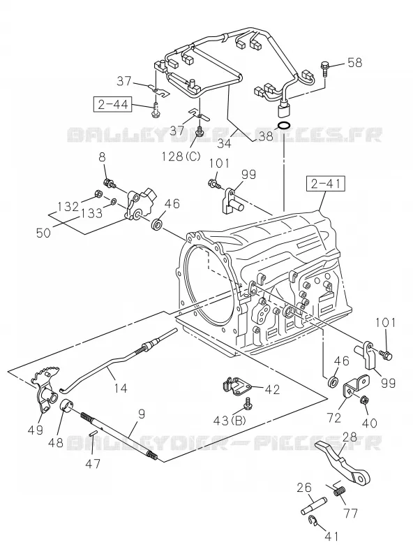 2-49 - Interrupteur d’interdiction boîte de vitesses automatique A/T<br />[249B]A/T 6 SPEED NO.1 Isuzu PICK UP 2019 DMAX CREW CAB 4X4 LONG 3.0L 4JJ1-TCX (LS0)