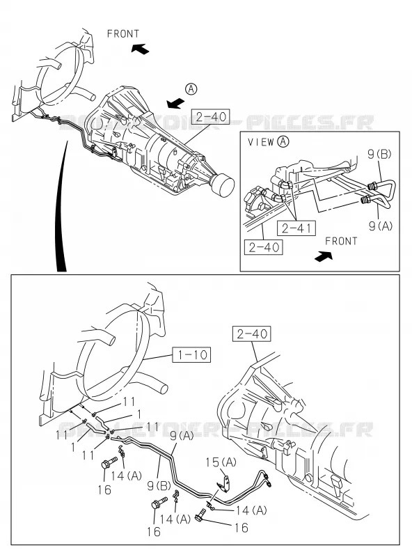 2-53 - SYSTEME DE Radiateur D'HUILE BOITE DE VITESSES A/T<br />[253B]A/T 5 SPEED; 4X2 Isuzu PICK UP 2019 DMAX CREW CAB 4X4 LONG 3.0L 4JJ1-TCX (LS0)
