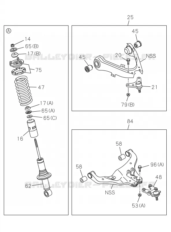4-50 - Suspension avant<br />[450A]4X2 EXC.HIGH RIDE SUSPENSION NO.2 Isuzu PICK UP 2019 DMAX CREW CAB 4X4 LONG 3.0L 4JJ1-TCX (LS0)