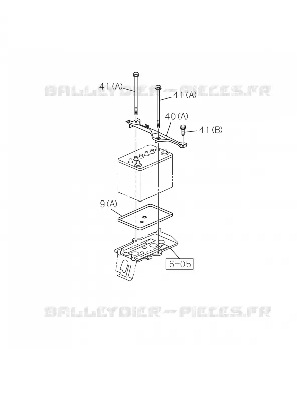 5-20 - Support batterie<br />[520A]ALL MODEL Isuzu PICK UP 2019 DMAX CREW CAB 4X4 LONG 2.5L 4JK1-TCY (RDX)