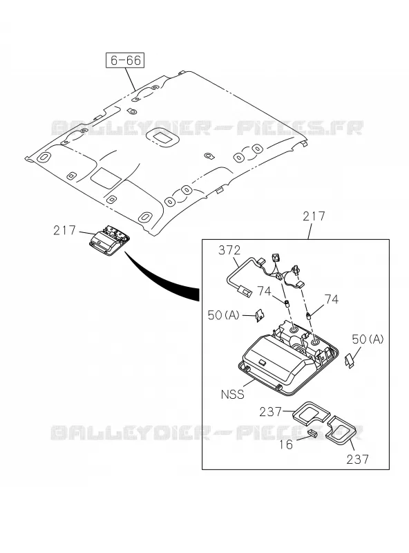 7-45 - Boîte à gants<br />[745A]NO.3 Isuzu PICK UP 2019 DMAX CREW CAB 4X4 LONG 3.0L 4JJ1-TCX (LS0)